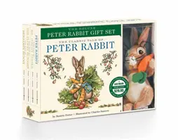 A Nyúl Péter Deluxe plüss ajándékcsomag: The Classic Edition Board Book + Plüss plüss plüssállat játéknyúl ajándékcsomag - The Peter Rabbit Deluxe Plush Gift Set: The Classic Edition Board Book + Plush Stuffed Animal Toy Rabbit Gift Set