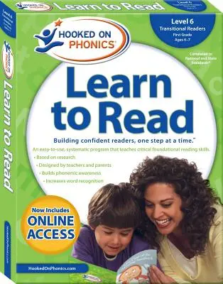 Hooked on Phonics Learn to Read - 6. szint, 6. kötet: Átmeneti olvasók (első osztály 6-7 éves korig) - Hooked on Phonics Learn to Read - Level 6, Volume 6: Transitional Readers (First Grade Ages 6-7)