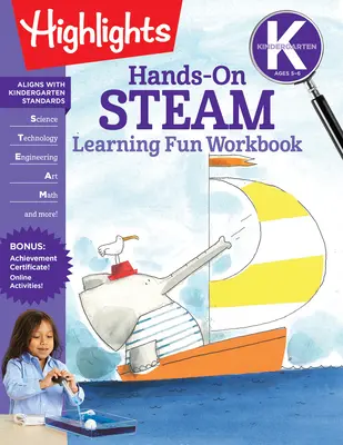 Óvodai kézi gőzerővel tanulási móka munkafüzet - Kindergarten Hands-On Steam Learning Fun Workbook