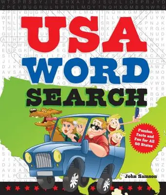 USA Word Search: Rejtvények, tények és szórakozás 50 államról - USA Word Search: Puzzles, Facts, and Fun for 50 States