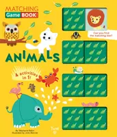 Állatok párosító játékkönyv: 4 tevékenység 1-ben! - Animals Matching Game Book: 4 Activities in 1!