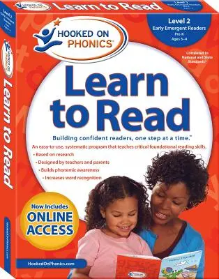 Hooked on Phonics Learn to Read - Level 2, Volume 2: Early Emergent Readers (Pre-K Ages 3-4)