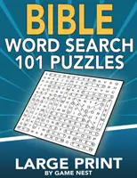 Bible Word Search 101 Puzzle Large Print: Rejtvényjáték inspiráló bibliai versekkel felnőtteknek és gyerekeknek - Bible Word Search 101 Puzzles Large Print: Puzzle Game With Inspirational Bible Verses for Adults and Kids