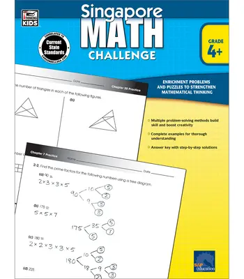 Szingapúri matematikai kihívás, 4-6. osztály - Singapore Math Challenge, Grades 4 - 6