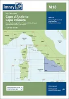 Imray M18 térkép - Capo d'Anzio és Capo Palinuro között - Imray Chart M18 - Capo d'Anzio to Capo Palinuro