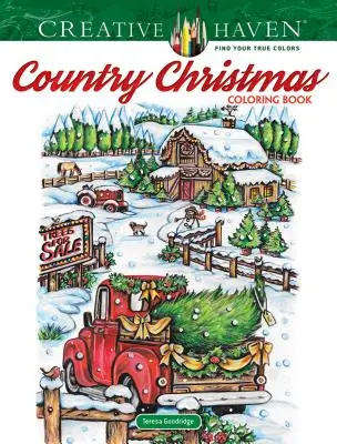 Creative Haven Country Christmas színezőkönyv - Creative Haven Country Christmas Coloring Book