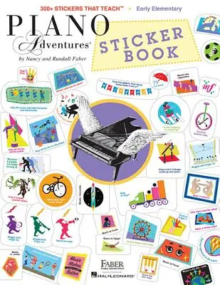 Zongora kalandok matricás könyv - Piano Adventures Sticker Book