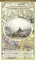 Négy Hampshire-i történelmi térkép gyűjteménye 1610-1836 között - Collection of Four Historic Maps of Hampshire from 1610-1836