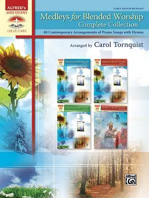 Medleys for Blended Worship, Complete Collection: 40 současných úprav písní chval s chvalozpěvy, hřebenově vázaná kniha - Medleys for Blended Worship, Complete Collection: 40 Contemporary Arrangements of Praise Songs with Hymns, Comb Bound Book