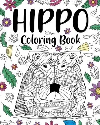 Víziló színező könyv - Hippo Coloring Book