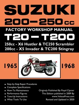 SUZUKI 200-250cc FACTORY WORKSHOP MANUAL T20-T200 ALL MODELS (SUZUKI 200-250 köbcentiméter) - SUZUKI 200-250cc FACTORY WORKSHOP MANUAL T20-T200 ALL MODELS