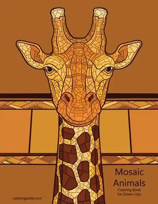 Mozaiková zvířátka Omalovánky pro dospělé - Mosaic Animals Coloring Book for Grown-Ups