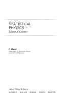 Statisztikai fizika - Statistical Physics