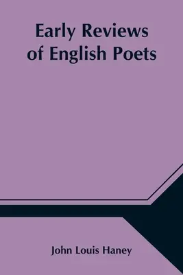 Korai kritikák az angol költőkről - Early Reviews of English Poets