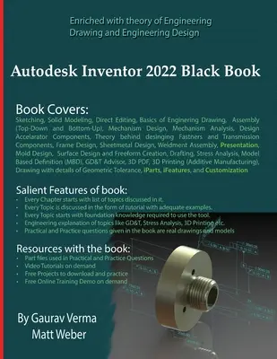 Autodesk Inventor 2022 Fekete könyv - Autodesk Inventor 2022 Black Book