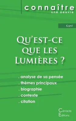 Fiche de lecture Qu'est-ce que les Lumires ? De Emmanuel Kant (Analyse philosophique de rfrence et rsum complet)