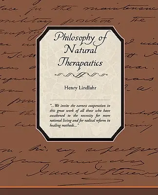 A természetes gyógymódok filozófiája - Philosophy of Natural Therapeutics