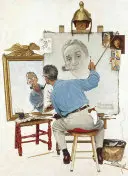 Norman Rockwell hármas önarcképe a Saturday Evening Post füzetéből - Norman Rockwell's Triple Self-Portrait from the Saturday Evening Post Notebook