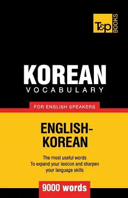 Koreai szókincs angolul beszélőknek - 9000 szó - Korean vocabulary for English speakers - 9000 words