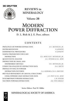 Modern por diffrakció - Modern Powder Diffraction