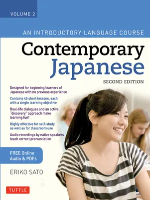 Kortárs japán tankönyv 2. kötet: Bevezető nyelvtanfolyam (Online hanganyaggal) - Contemporary Japanese Textbook Volume 2: An Introductory Language Course (Includes Online Audio)