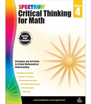 Spectrum Critical Thinking for Math, 4. évfolyam - Spectrum Critical Thinking for Math, Grade 4