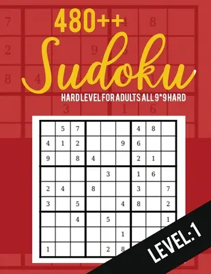 Sudoku: Sudoku nehéz szint felnőtteknek Minden 9*9 nehéz 480++ Sudoku szint: 1- Pocket Sudoku Puzzle Books - Sudoku Puzzle Books Hard - Larg - Sudoku: Hard Level for Adults All 9*9 Hard 480++ Sudoku level: 1- Pocket Sudoku Puzzle Books - Sudoku Puzzle Books Hard - Larg