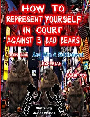 Hogyan képviselje magát a bíróságon 3 rossz medve ellen és nyerjen egyezséget: Nyerj egy egyezséget a Trans Union, Experian, Equifax ellen - How to Represent yourself in Court Against 3 Bad Bears And win A Settlement: Win A Settlement Against Trans Union, Experian, Equifax