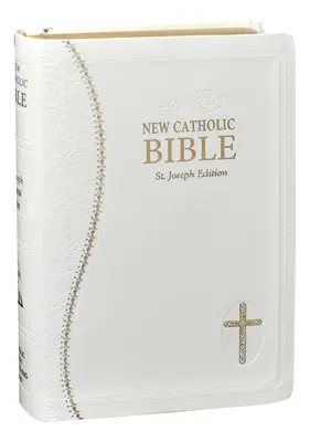 Új Katolikus Biblia Med. Nyomtatás Dura Lux (Fehér) - New Catholic Bible Med. Print Dura Lux (White)