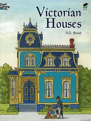 Viktoriánus házak színező könyv - Victorian Houses Coloring Book