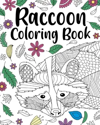 Mosómedve színező könyv - Raccoon Coloring Book