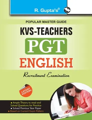 Kvs: (PGT) tanári felvételi vizsgaútmutató - Kvs: English (PGT) Teachers Recruitment Exam Guide