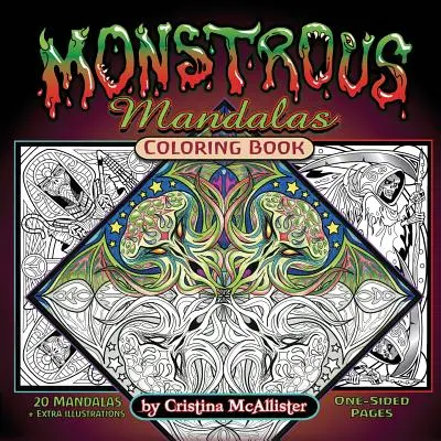 Monstrous Mandalas színezőkönyv - Monstrous Mandalas Coloring Book