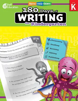 180 nap írás az óvodában (spanyol): Gyakorlás, értékelés, diagnózis - 180 Days of Writing for Kindergarten (Spanish): Practice, Assess, Diagnose