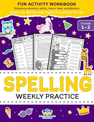 Heti helyesírási gyakorlatok 1. 2. osztály számára: osztályos munkafüzet, 1. osztályos munkafüzet és 2. ... Re - Spelling Weekly Practice for 1st 2nd Grade: Learn to Write and Spell Essential Words Ages 6-8 Kindergarten Workbook, 1st Grade Workbook and 2nd ... Re