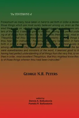 Lukács bizonyságtétele: 1907-es bibliai tanulmányi jegyzetek Lukács evangéliumáról - The Testimony of Luke: 1907 Biblical study notes on the Gospel of Luke