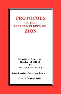 A Cion Tanult Vének jegyzőkönyvei - The Protocols of the Learned Elders of Zion