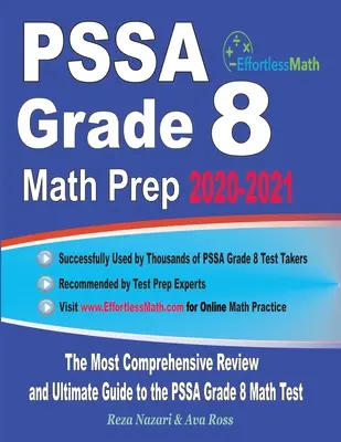 PSSA Grade 8 Math Prep 2020-2021: A legátfogóbb áttekintés és végső útmutató a PSSA Grade 8 matematikai teszthez - PSSA Grade 8 Math Prep 2020-2021: The Most Comprehensive Review and Ultimate Guide to the PSSA Grade 8 Math Test