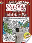 Build a Giant Poster Coloring Book -- United States Map (Egyesült Államok térképe) - Build a Giant Poster Coloring Book -- United States Map