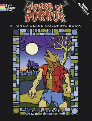 Dům hrůzy Vitrážové omalovánky - House of Horror Stained Glass Coloring Book