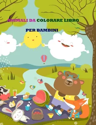 Animali da colorare libro per bambini