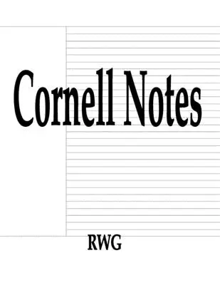 Cornell jegyzetek: 200 oldal 8,5 X 11 - Cornell Notes: 200 Pages 8.5 X 11