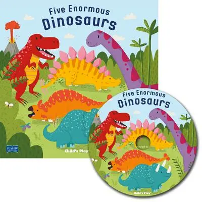 Öt óriási dinoszaurusz [CD-vel (hang)] - Five Enormous Dinosaurs [With CD (Audio)]