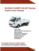 Suzuki Carry Truck DA16T sorozat alkatrészek kézikönyv - Suzuki Carry Truck DA16T Series Parts Manual