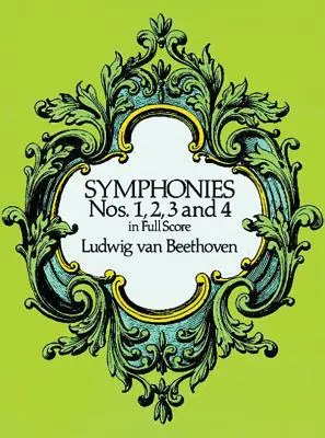 1., 2., 3. és 4. szimfónia teljes kottában - Symphonies Nos. 1, 2, 3 and 4 in Full Score