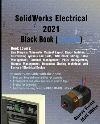 SolidWorks Electrical 2021 fekete könyv (színes) - SolidWorks Electrical 2021 Black Book (Colored)