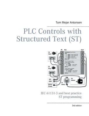 PLC-vezérlések strukturált szöveggel (ST), V3 monokróm: IEC 61131-3 és a legjobb ST-programozási gyakorlatok - PLC Controls with Structured Text (ST), V3 Monochrome: IEC 61131-3 and best practice ST programming