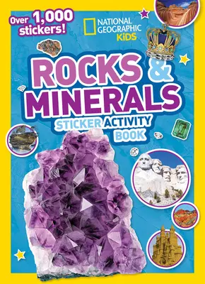 Kövek és ásványok matricás foglalkoztatókönyv - Rocks and Minerals Sticker Activity Book