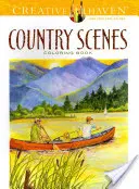 Country Scenes Coloring Book