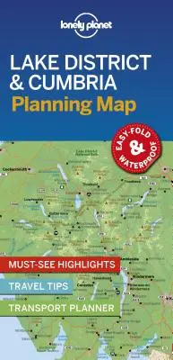 Lonely Planet Lake District & Cumbria tervezési térkép 1 - Lonely Planet Lake District & Cumbria Planning Map 1